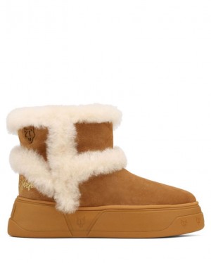 Botas Naked Wolfe K-01 Shearling Hombre Marrom | MEXICO 293567BUM