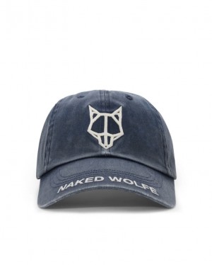 Gorras Naked Wolfe Baseball Washed Mujer Azules | MEXICO 165294DZX