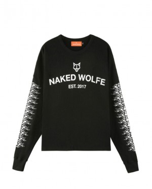 Sudaderas Naked Wolfe Thermal Hombre Negros | MEXICO 051826ZJV