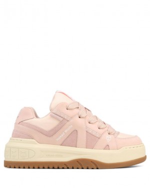 Tenis Naked Wolfe Skating Nubuck/Cow Suede Mujer Rosas | MEXICO 495120VQD