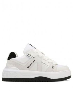 Tenis Naked Wolfe Skating Nubuck/Cow Suede Mujer Blancos | MEXICO 469701NSF