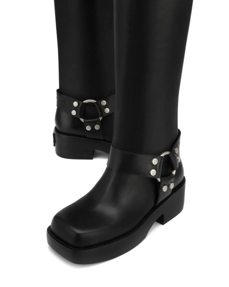 Botas Hasta La Rodilla Naked Wolfe Desert Leather Mujer Negros | MEXICO 905361KNO