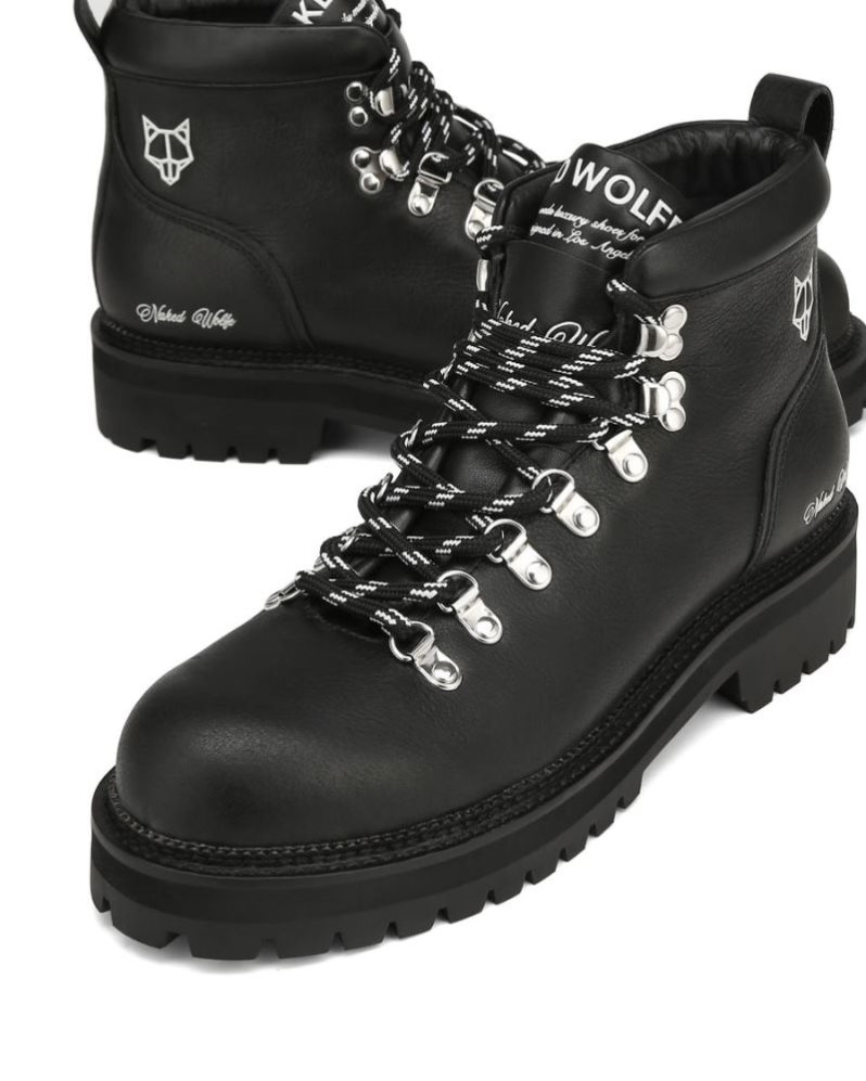 Botas Naked Wolfe Bear Leather Hombre Negros | MEXICO 270549LUA