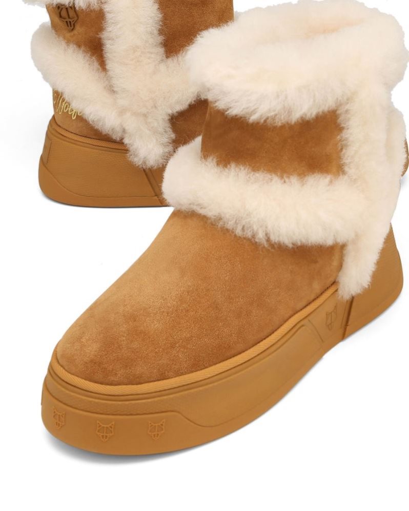 Botas Naked Wolfe K-01 Shearling Hombre Marrom | MEXICO 293567BUM