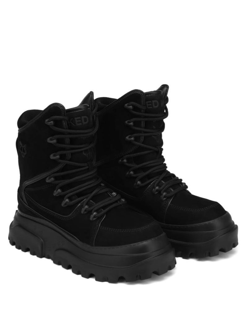 Botas Naked Wolfe Kit Nubuck Hombre Negros | MEXICO 735809ICA