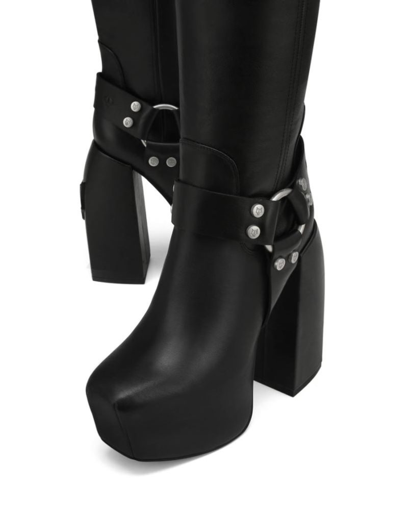 Botas Plataforma Naked Wolfe Savage Leather Mujer Negros | MEXICO 872096ADP