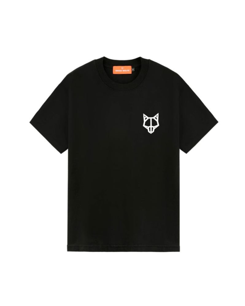 Camiseta Naked Wolfe Logo Hombre Negros | MEXICO 903687BNQ