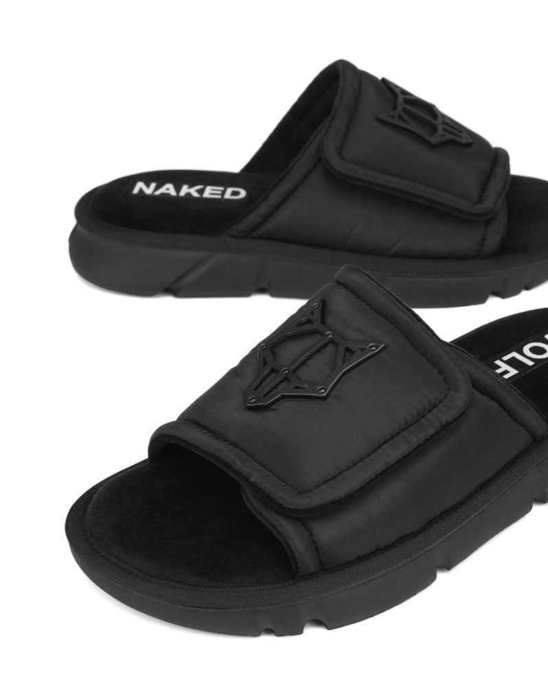 Chanclas Naked Wolfe Alaska Hombre Negros | MEXICO 819047YZJ