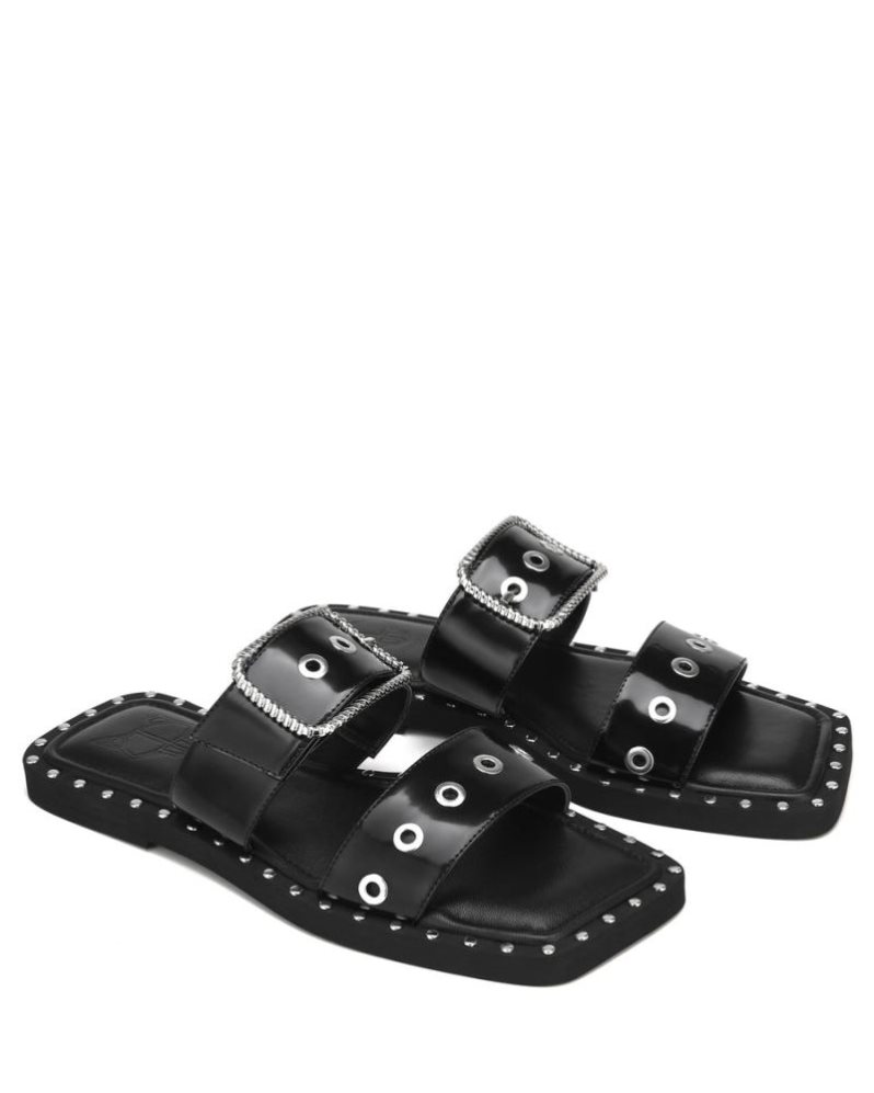 Chanclas Naked Wolfe Daisy Box Mujer Negros | MEXICO 613748HXI