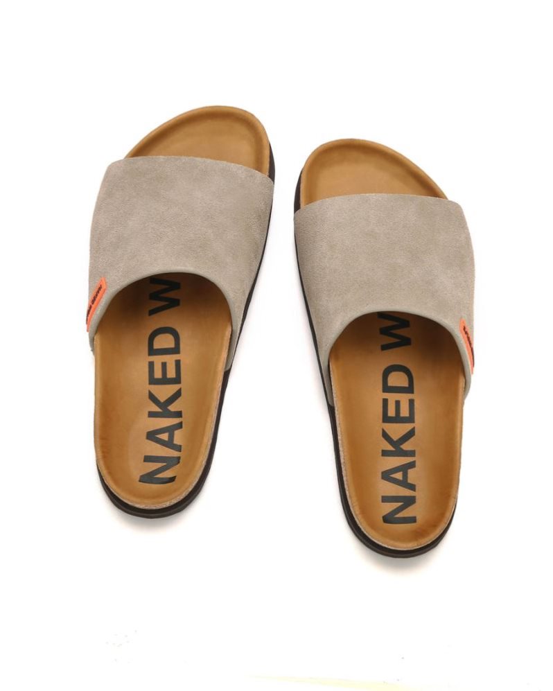 Chanclas Naked Wolfe Moody Suede Hombre Grises Marrom | MEXICO 605149SHG