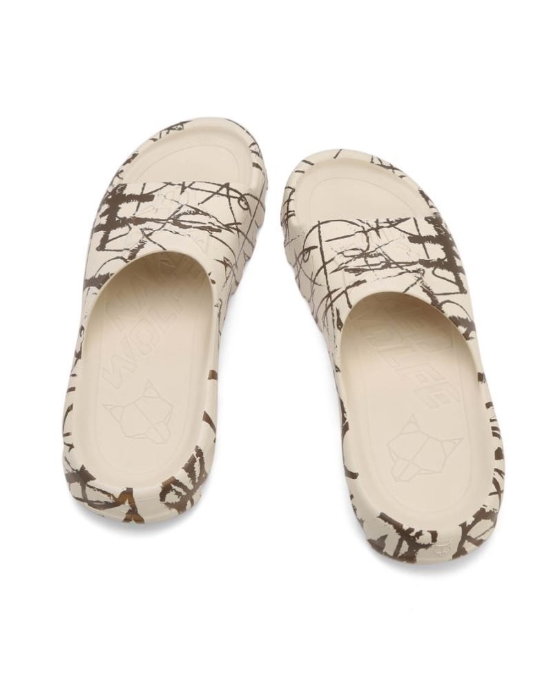 Chanclas Naked Wolfe Tommy Stone Graffiti Hombre Blancos | MEXICO 013248NLK