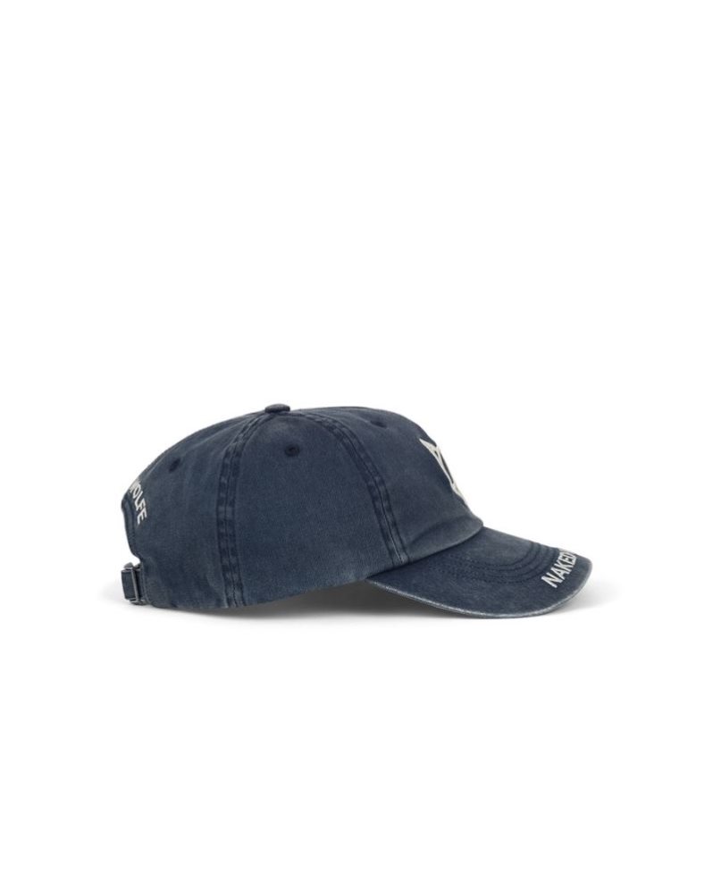 Gorras Naked Wolfe Baseball Washed Hombre Azules | MEXICO 371624DPM