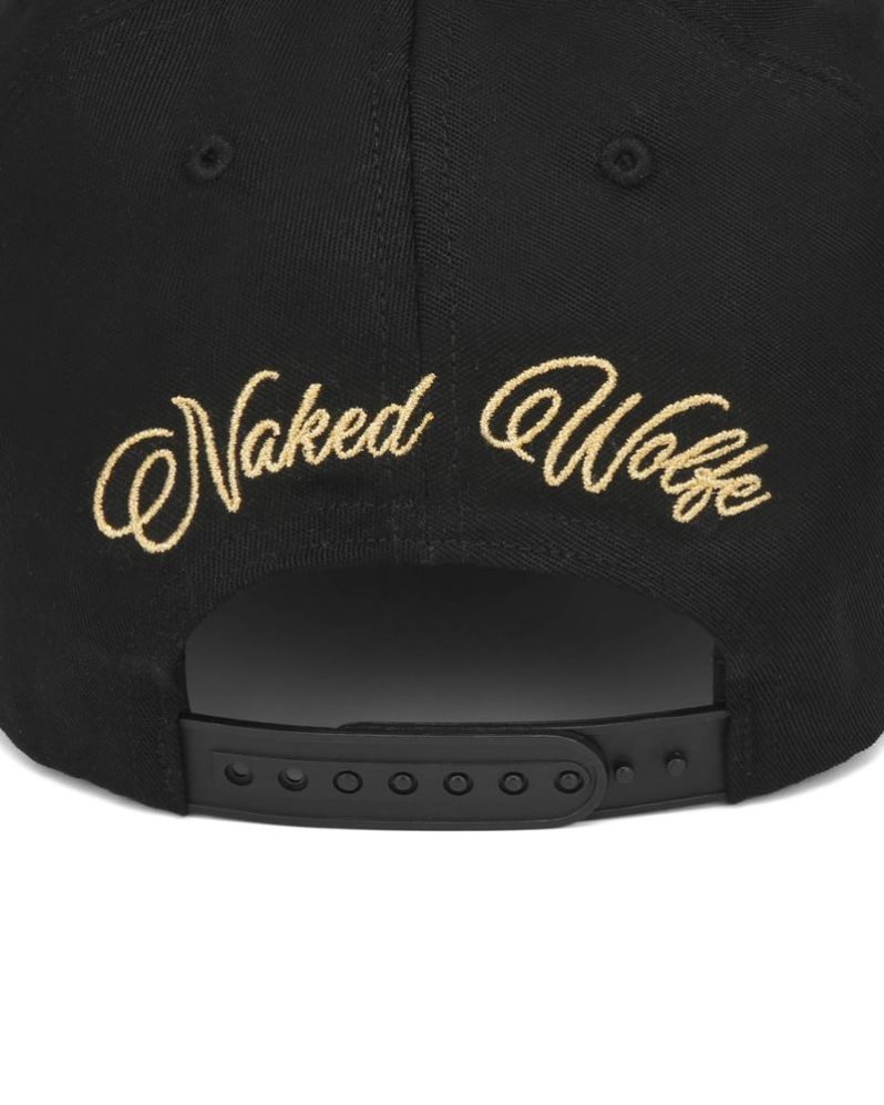 Gorras Naked Wolfe Signature Unconstructed Hombre Negros | MEXICO 064735PRQ