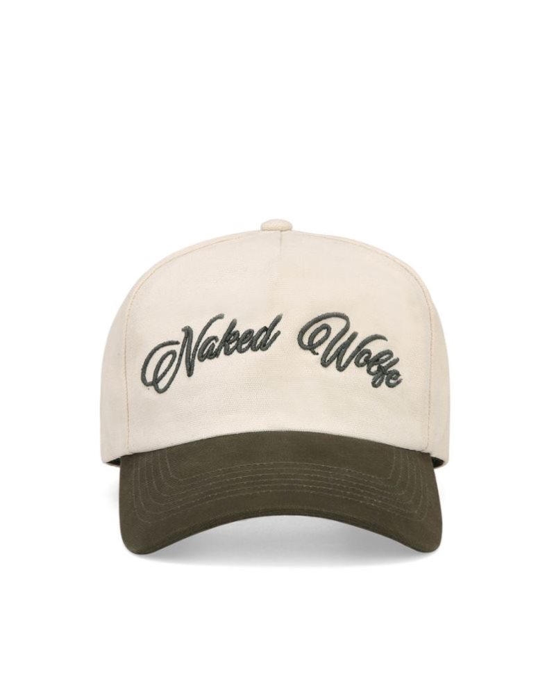 Gorras Naked Wolfe Signature Unconstructed Natural Hombre Beige | MEXICO 059482POQ