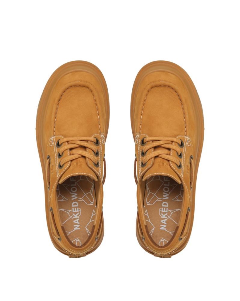 Mocasines Naked Wolfe Dock Wheat Hombre Marrom | MEXICO 821436HBV