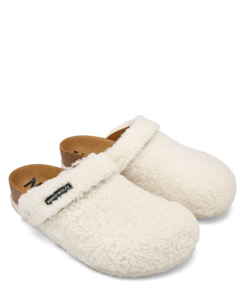 Pantuflas Naked Wolfe Malta Shearling Hombre Creme | MEXICO 102489PIA