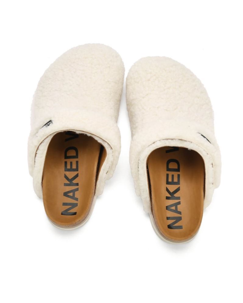 Pantuflas Naked Wolfe Malta Shearling Hombre Creme | MEXICO 102489PIA