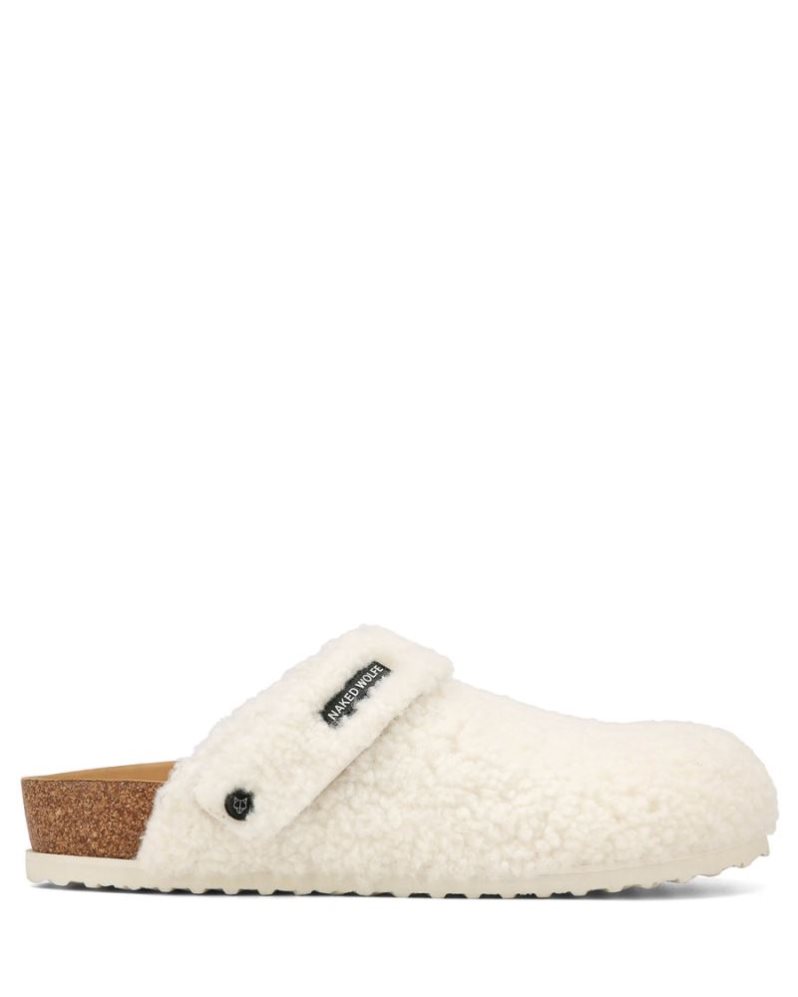 Pantuflas Naked Wolfe Malta Shearling Hombre Creme | MEXICO 102489PIA