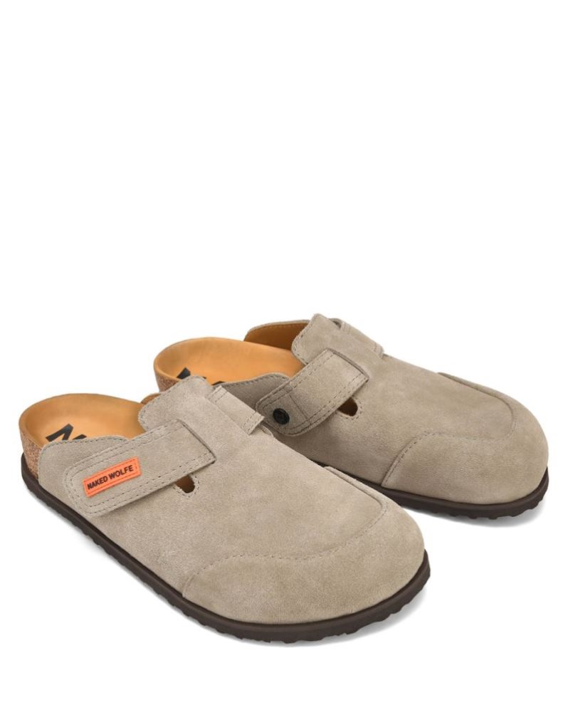 Pantuflas Naked Wolfe Melt Suede Hombre Grises Marrom | MEXICO 580942WPZ