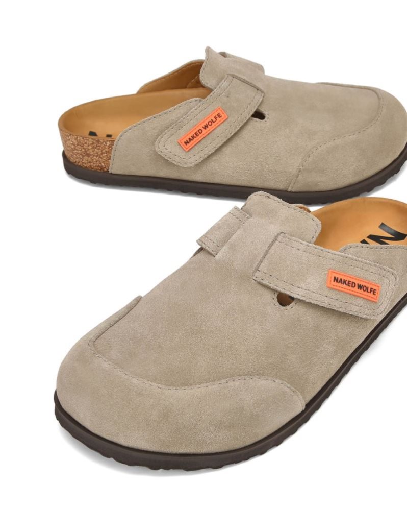 Pantuflas Naked Wolfe Melt Suede Hombre Grises Marrom | MEXICO 580942WPZ