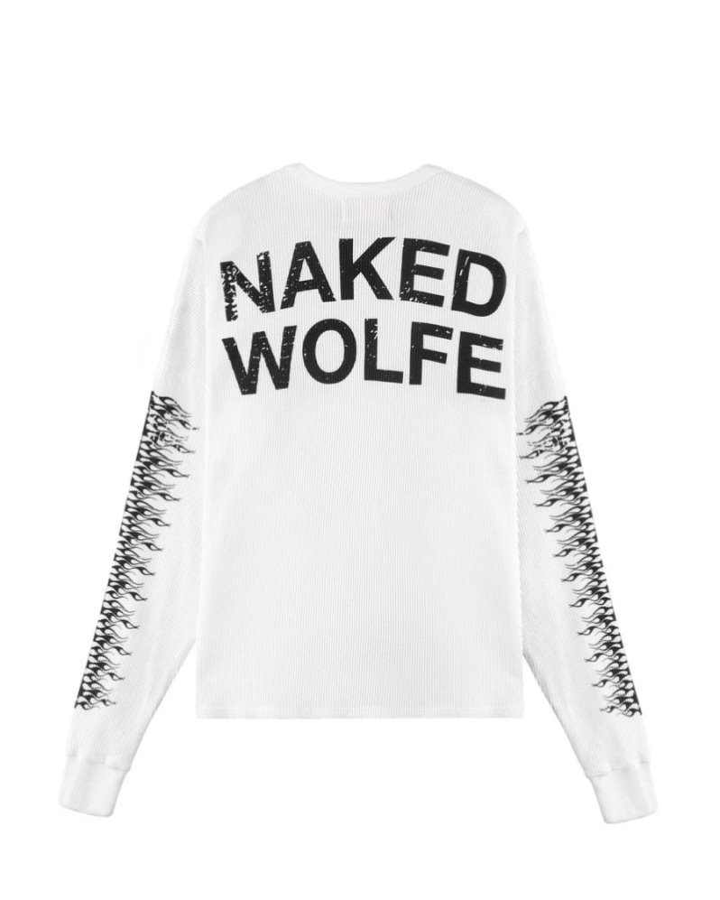 Sudaderas Naked Wolfe Thermal Hombre Blancos | MEXICO 741589ROS