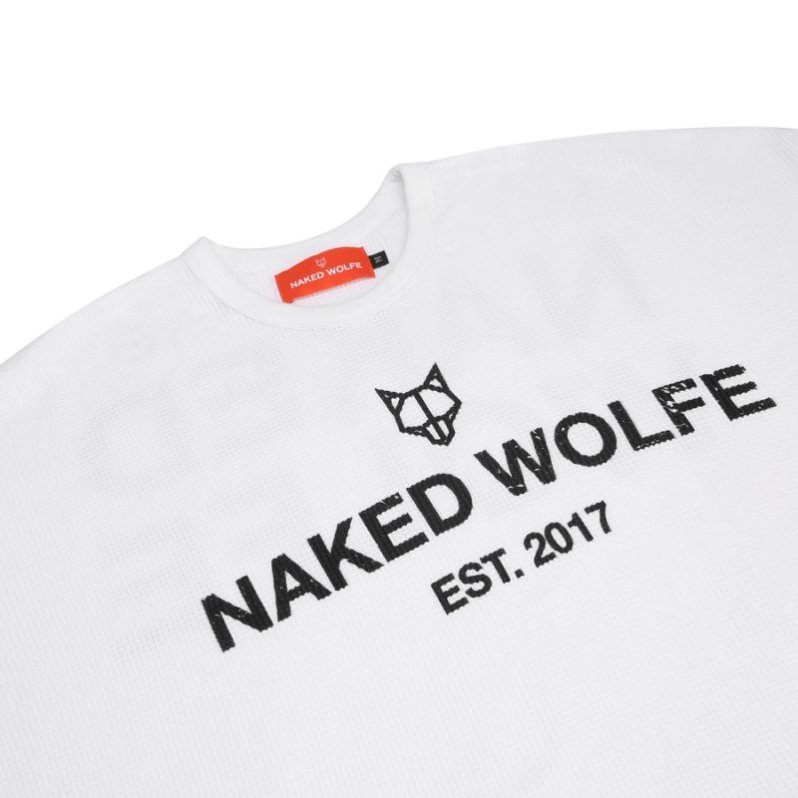 Sudaderas Naked Wolfe Thermal Hombre Blancos | MEXICO 741589ROS