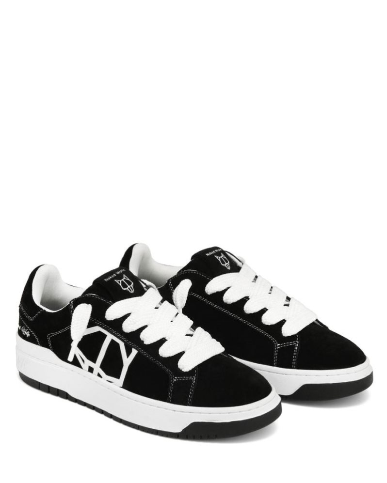 Tenis Naked Wolfe Chrome Suede Hombre Negros | MEXICO 760289ZLM