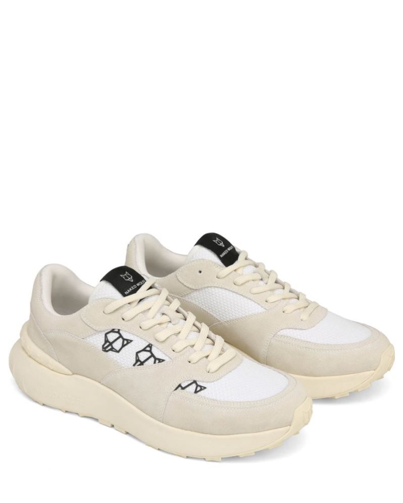 Tenis Naked Wolfe Dart Suede Hombre Creme | MEXICO 041975AMF