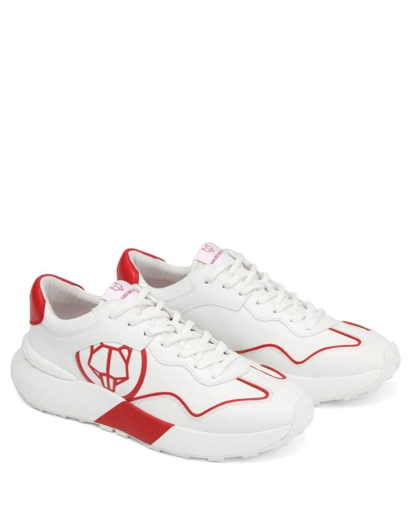 Tenis Naked Wolfe Drought Hombre Blancos Rojos | MEXICO 568317XBN