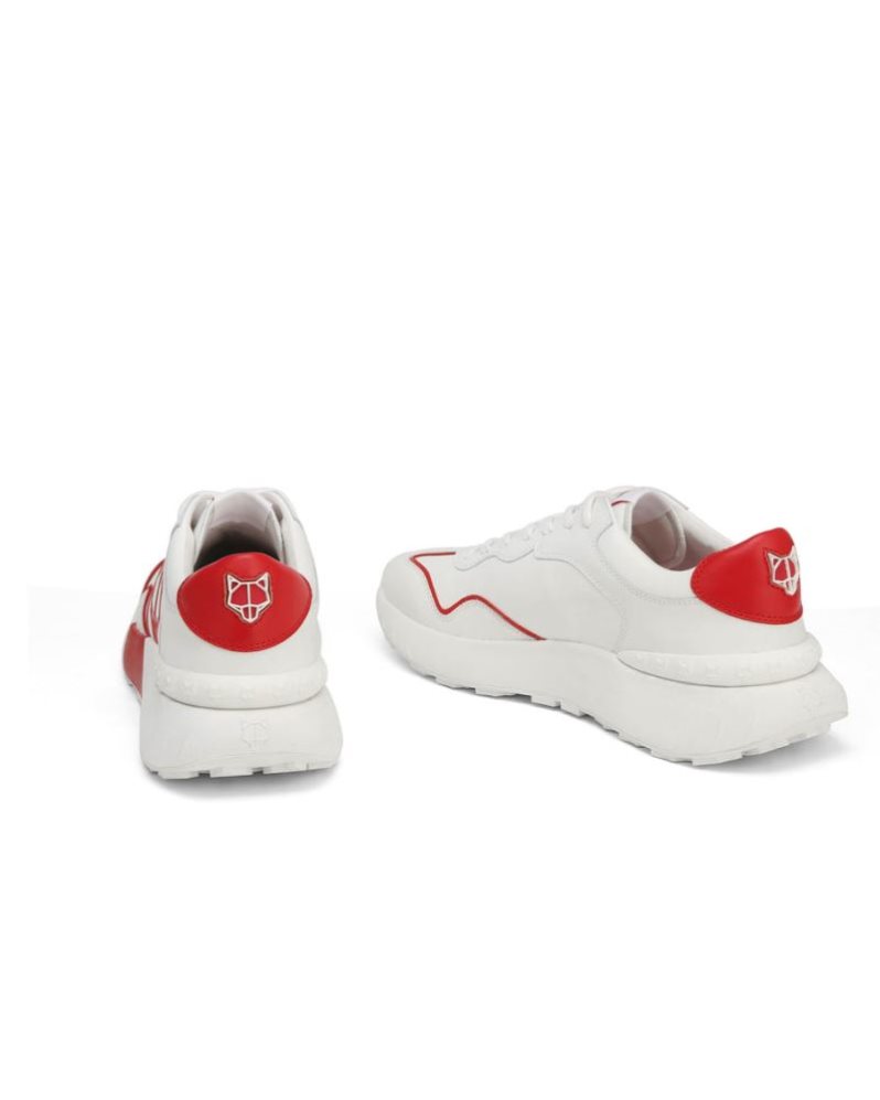 Tenis Naked Wolfe Drought Hombre Blancos Rojos | MEXICO 568317XBN