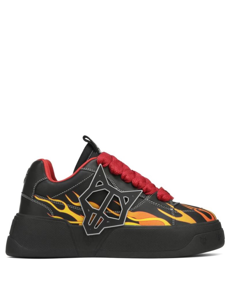 Tenis Naked Wolfe Kosa Flames Hombre Negros | MEXICO 453672CEB