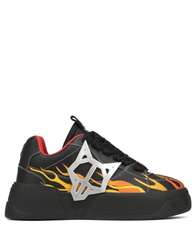 Tenis Naked Wolfe Kosa Flames Hombre Negros | MEXICO 453672CEB