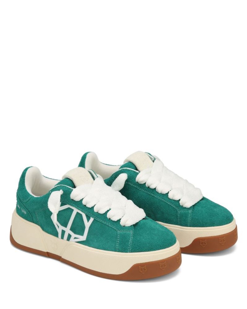 Tenis Naked Wolfe Kray Hairy Cow Suede Forrest Hombre Verdes | MEXICO 524861SXE