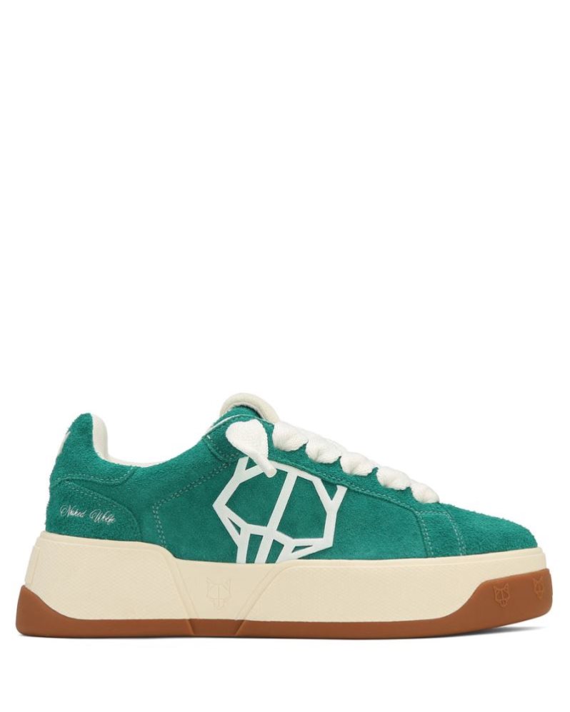 Tenis Naked Wolfe Kray Hairy Cow Suede Forrest Hombre Verdes | MEXICO 524861SXE