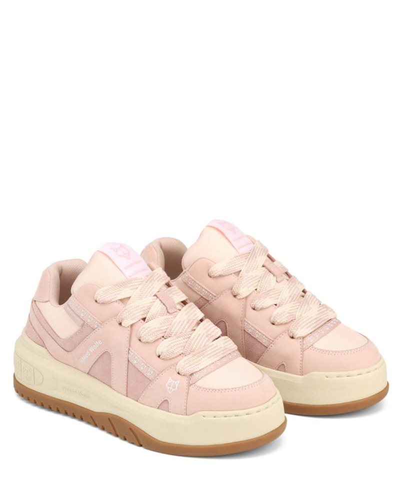 Tenis Naked Wolfe Skating Nubuck/Cow Suede Mujer Rosas | MEXICO 495120VQD