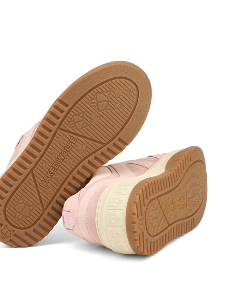 Tenis Naked Wolfe Skating Nubuck/Cow Suede Mujer Rosas | MEXICO 495120VQD