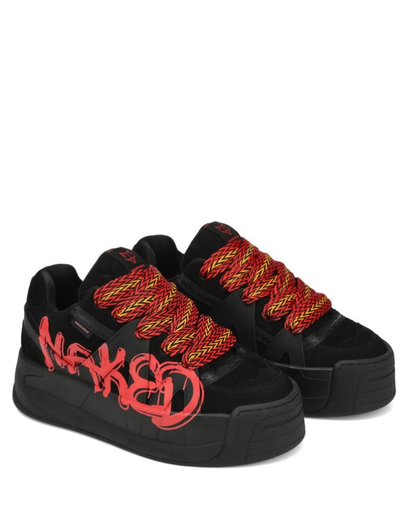 Tenis Naked Wolfe Slide Hombre Negros Rojos | MEXICO 435912MXZ