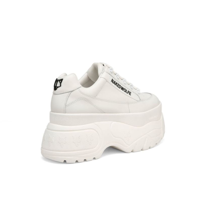 Tenis Naked Wolfe Sprinter Leather Mujer Blancos | MEXICO 067234DRE