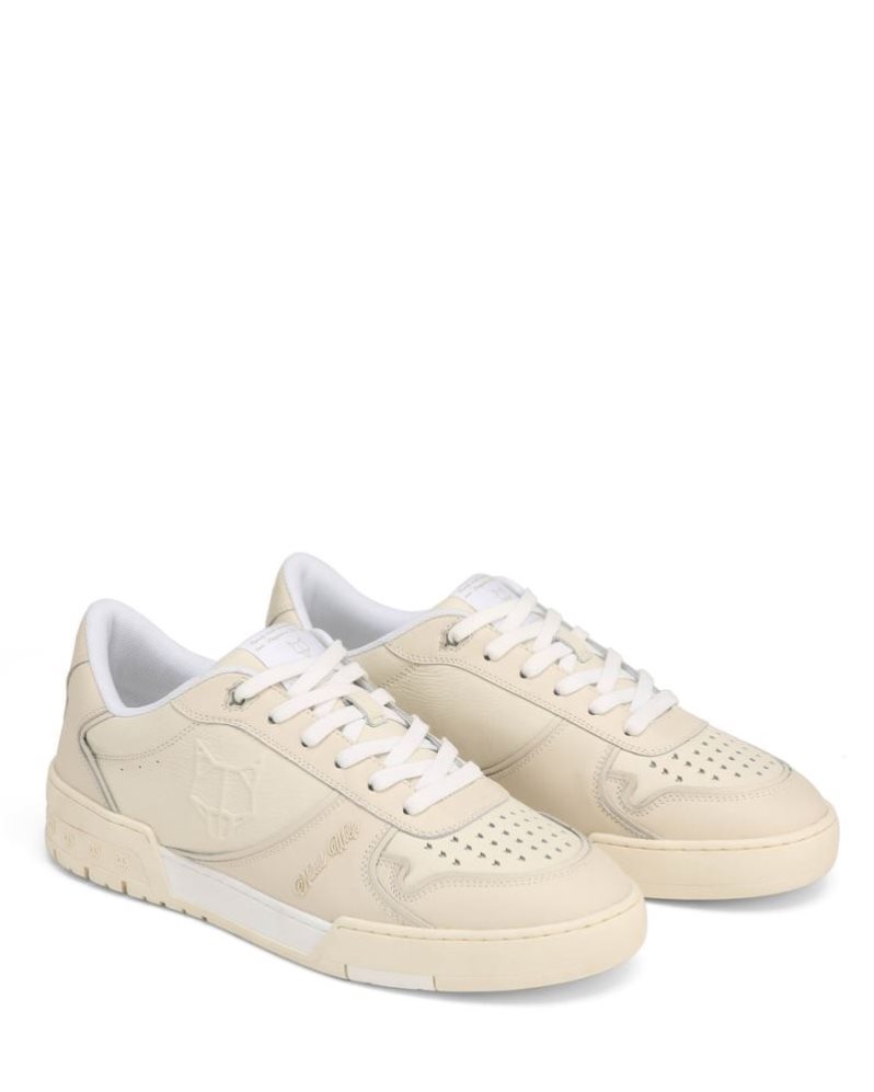 Tenis Naked Wolfe Transmission Leather Hombre Beige | MEXICO 516079QVO